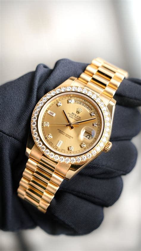 rolex oyster perpetual day date yellow gold price|rolex day date 40 228235.